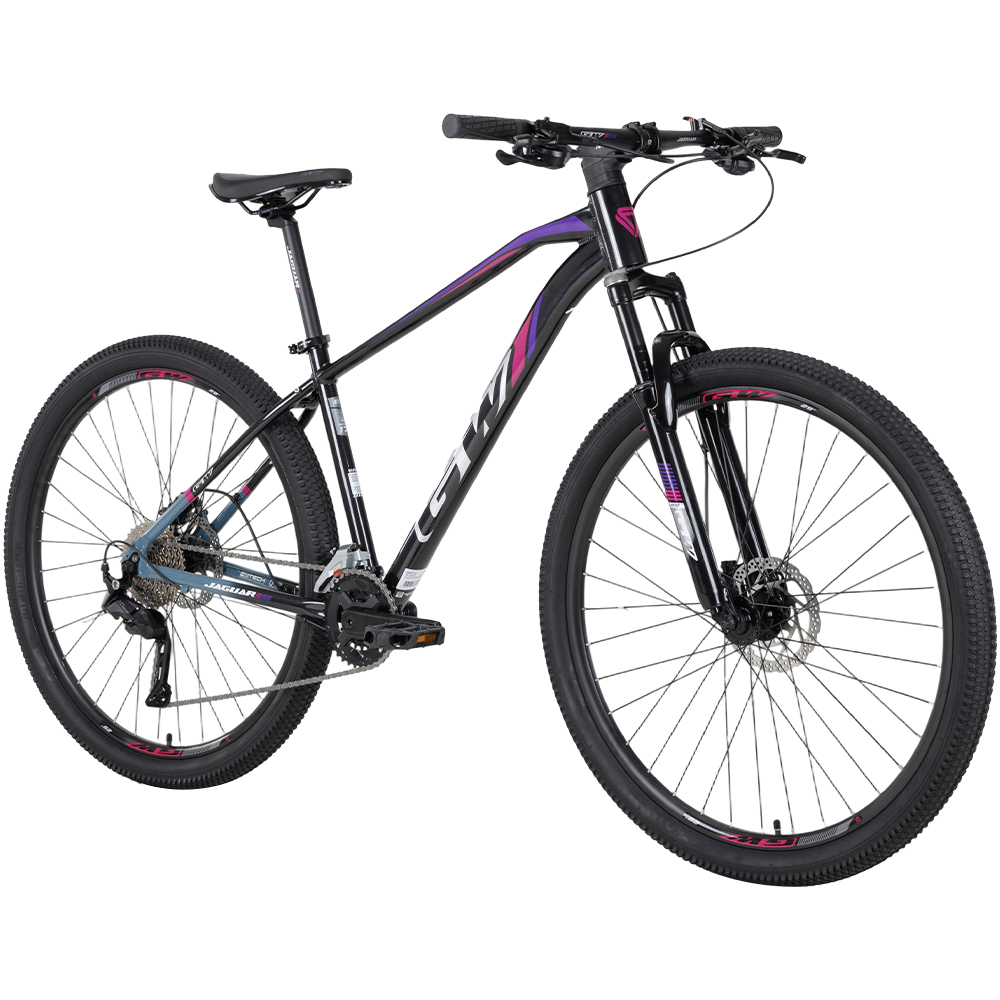 BICICLETA MTB 29P 2X9VEL JAGUAR ALUMINIO GW NEGRO BR-FUCSIA BR-MORADO BR