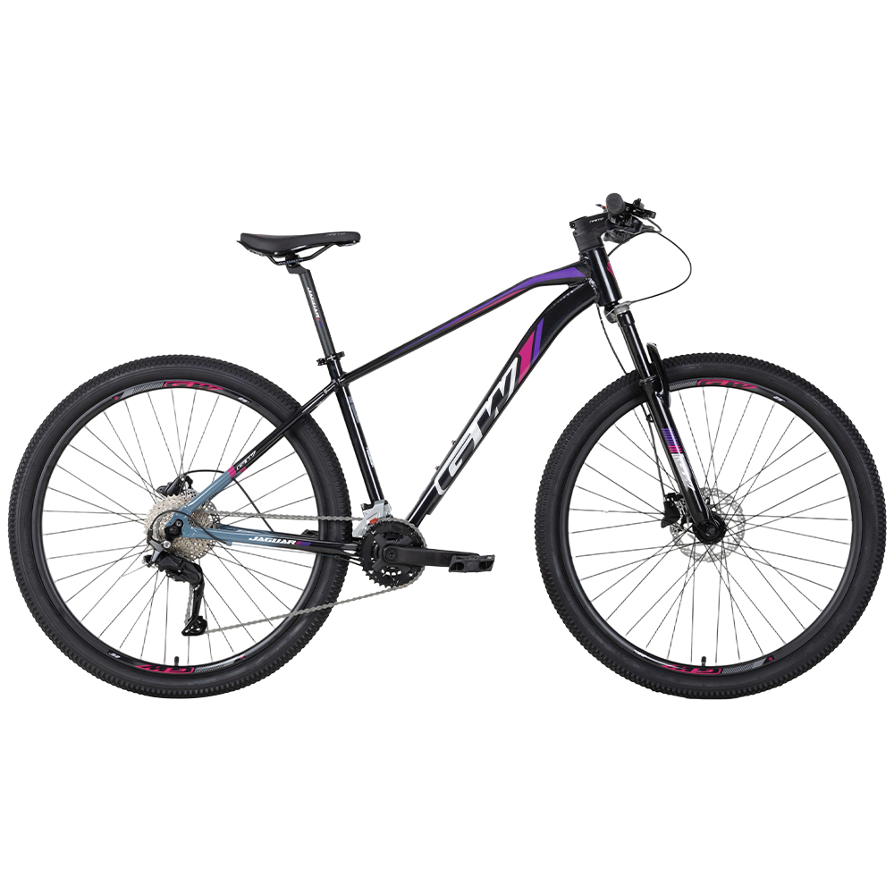 BICICLETA MTB 29P 2X9VEL JAGUAR ALUMINIO GW NEGRO BR-FUCSIA BR-MORADO BR