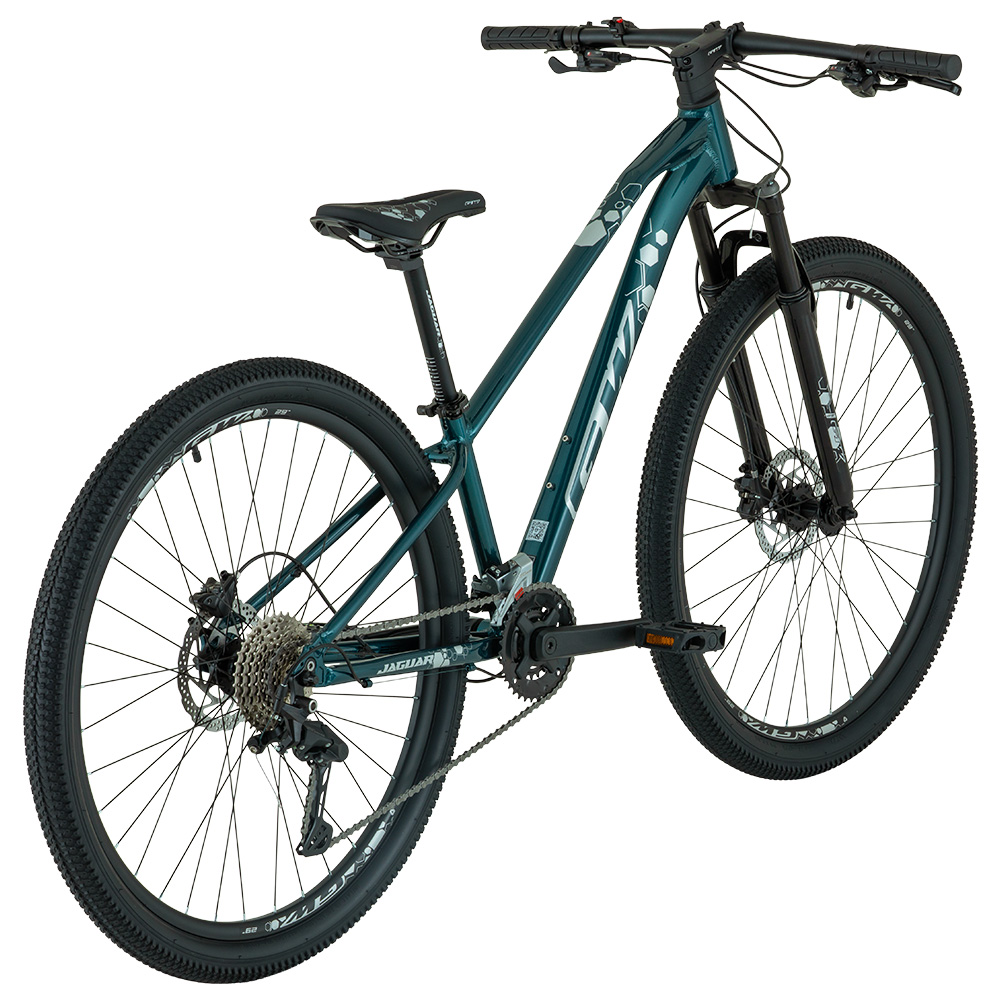 BICICLETA MTB 29P 2X9VEL JAGUAR ALUMINIO GW GRIS ACERO AZULADO BR-NEGRO BR
