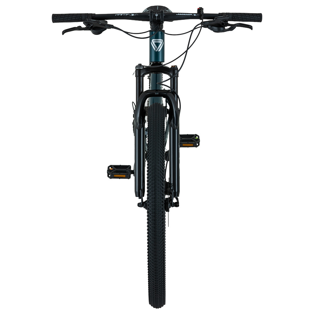 BICICLETA MTB 29P 2X9VEL JAGUAR ALUMINIO GW GRIS ACERO AZULADO BR-NEGRO BR